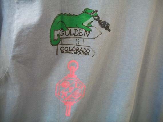 Vintage 80s Colorado Nationals T Shirt Large Gold… - image 7