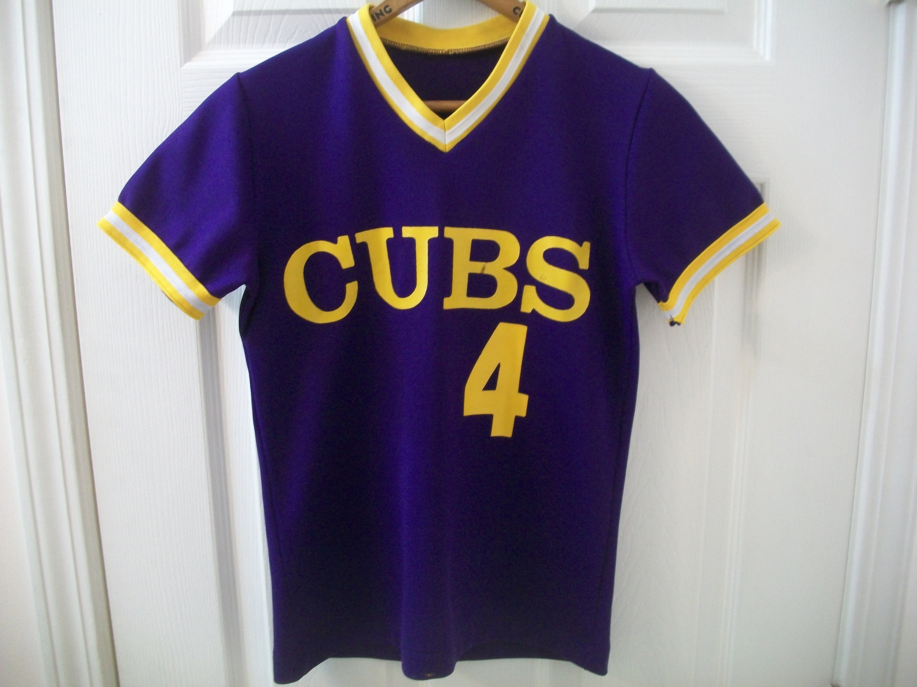 Vintage Cubs Baseball Jersey XS Chicago Cubbies Little League Etsy