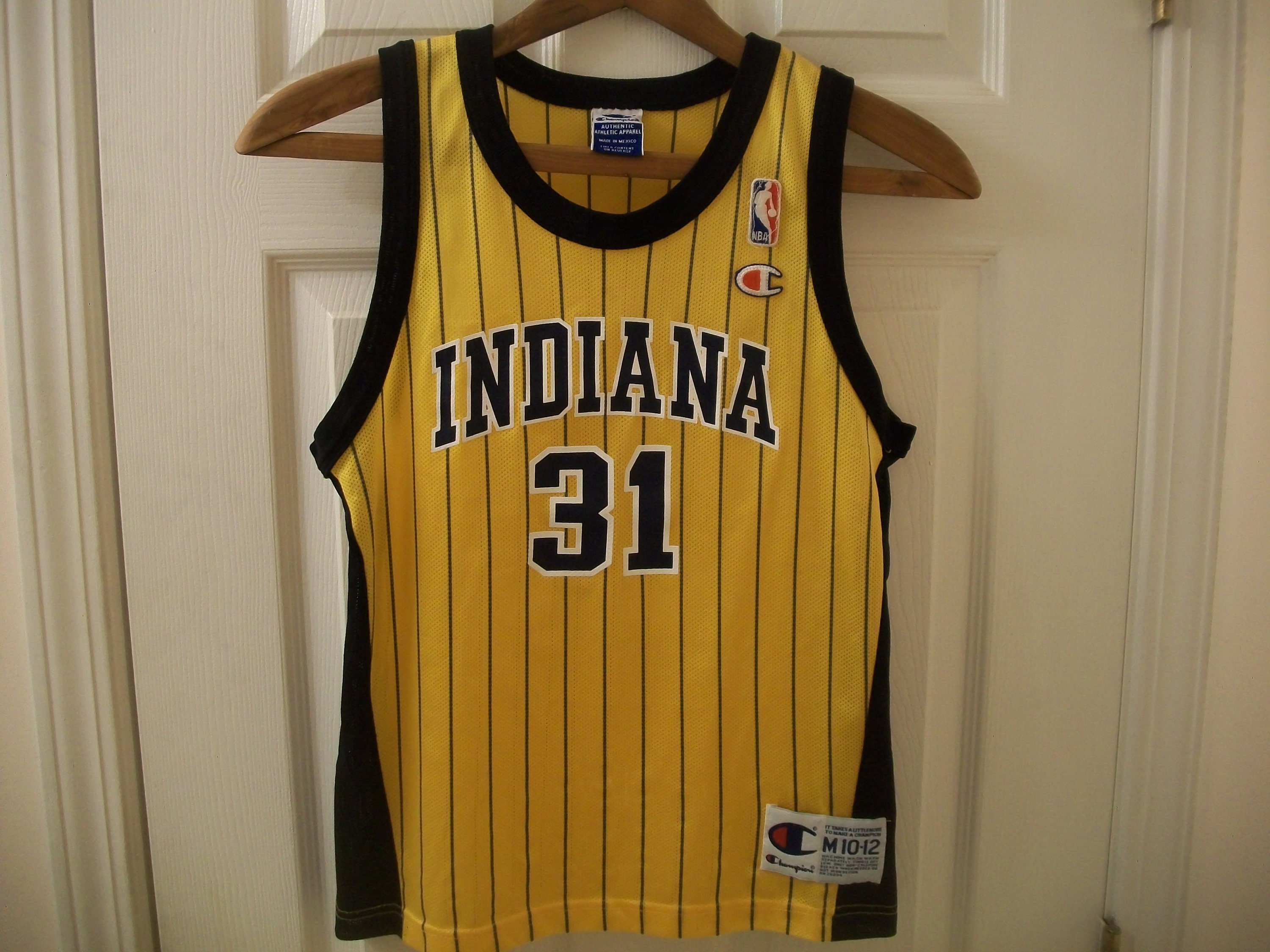 Reggie Miller 31# Jerseys,NBA Indiana Pacers Men's Basketball Clothes Cool  Breathable Fabric Swingman Sleeveless Vest Top Clothing (Size : M) :  : Clothing, Shoes & Accessories