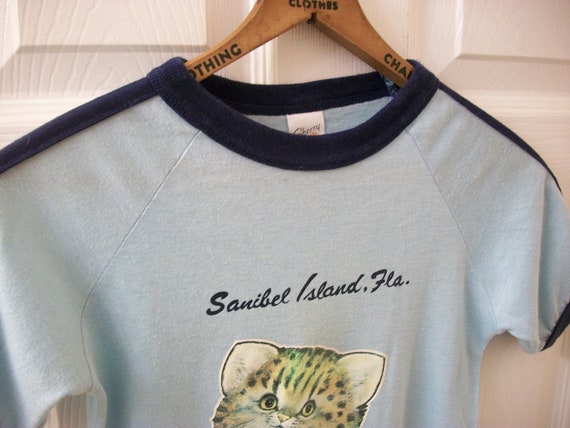 Vintage 80s Sanibel Island T Shirt XXS Florida Va… - image 5