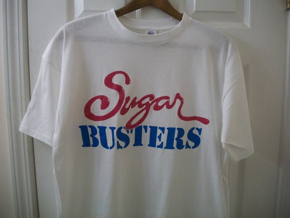 Vintage 90s Sugar Busters T Shirt Large Logo 7 10… - image 1