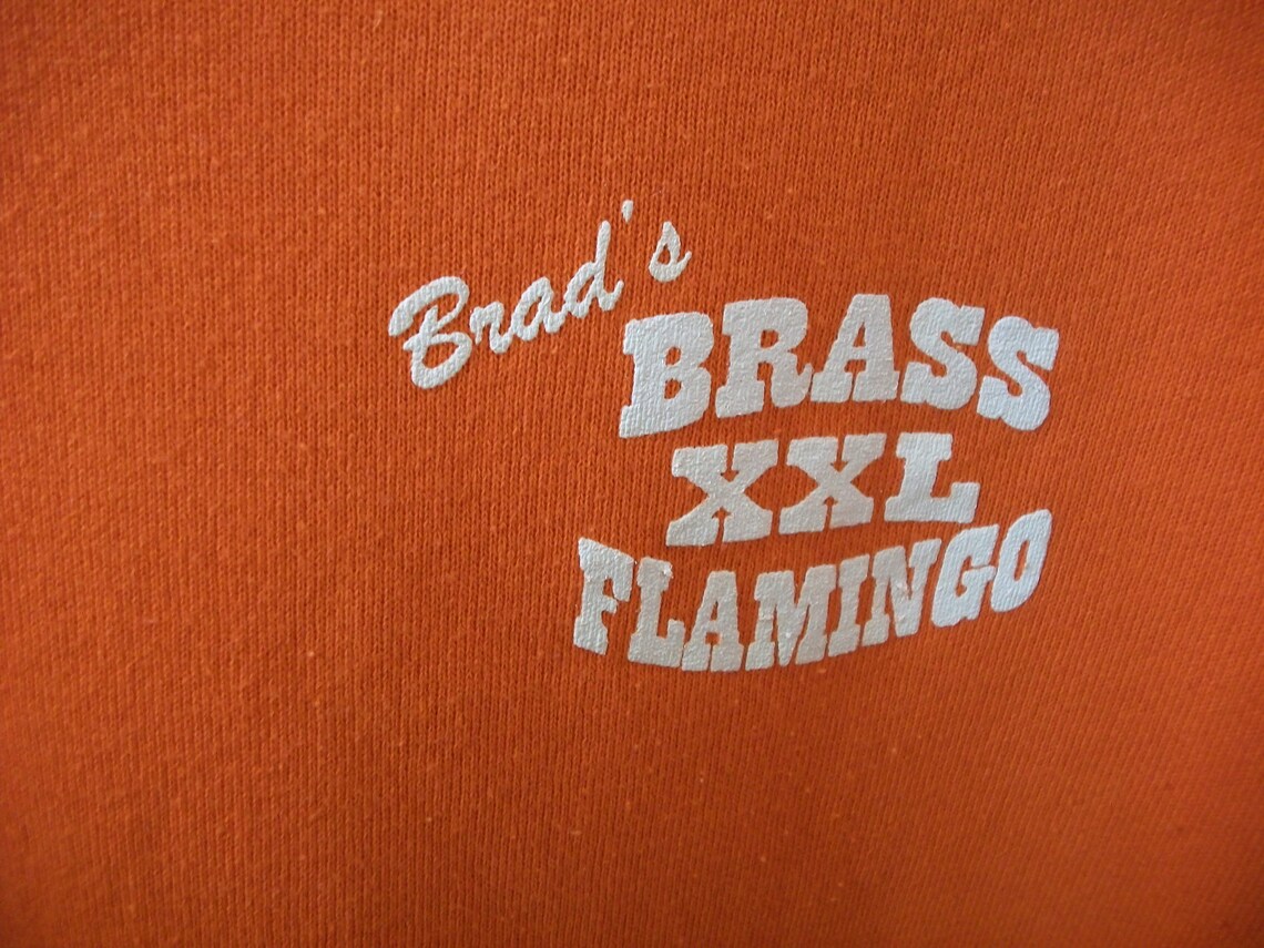 Vintage Strip Club Sweatshirt XL Brad's Brass Flamingo Etsy