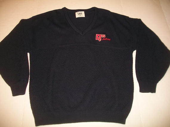 Vintage 90s Q95 Sweater Large Radio Station India… - image 1