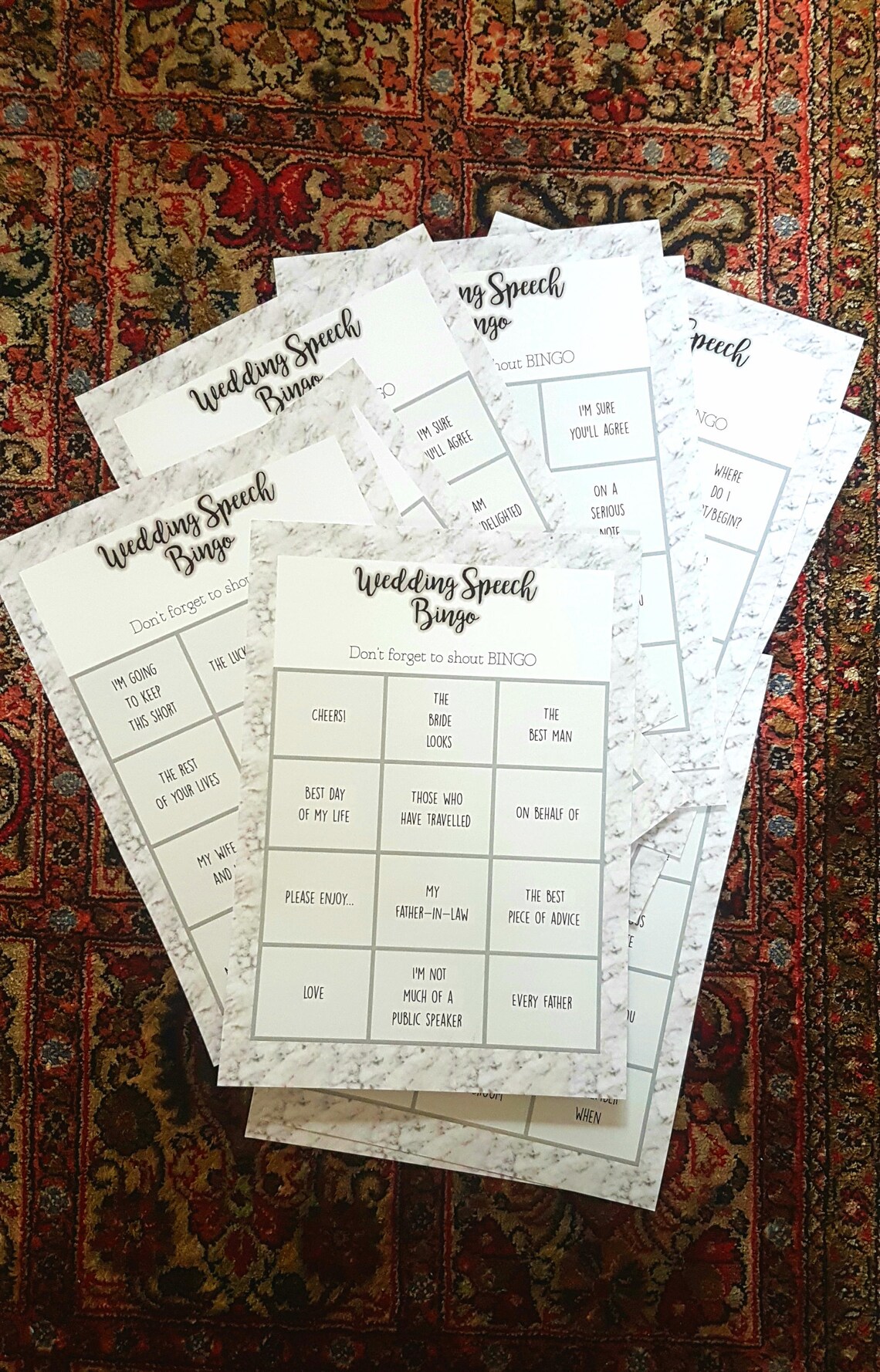 Wedding speech printing image