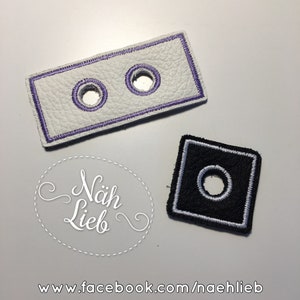 ITH embroidery file eyeletless eyelets