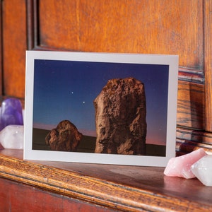 West Kennet Avenue, Avebury « Stars & Stone » - Carte de vœux vierge