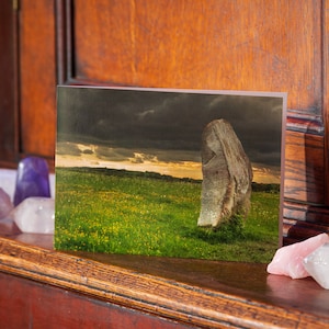 West Kennet Avenue, Avebury "Storm & Stone" - Cartão de felicitações em branco