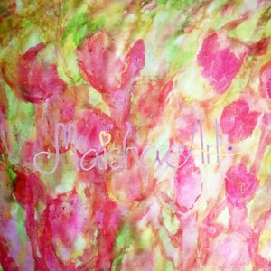 Red tulips Hand painted silk scarf, Birthday gifts idea women, Personalized floral silk scarf, Unique gifts women, Mother's day gift ideas