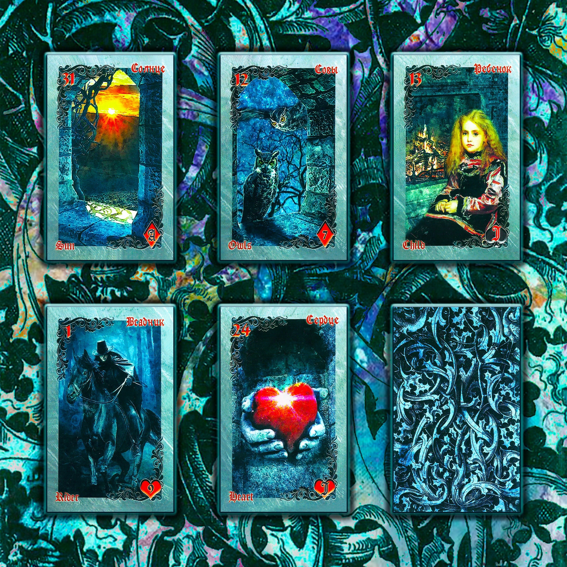 マリクレール　チャンドラノース The Gothic Oracle of Lenormand. Secrets of the Old Castle - Etsy