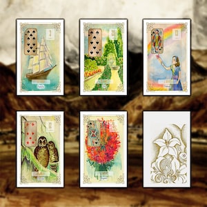 Lenormand Flores Douradas
