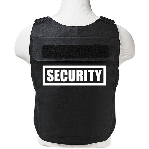 New Men's Security Guard Discreet Plate Carrier Vest