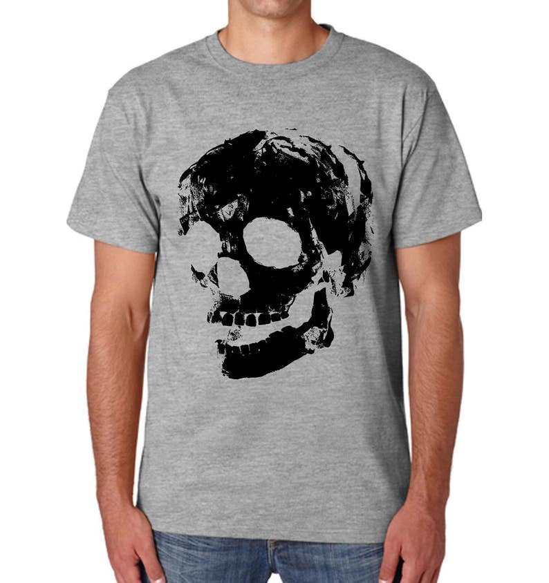 Human Skull T-shirt | Etsy