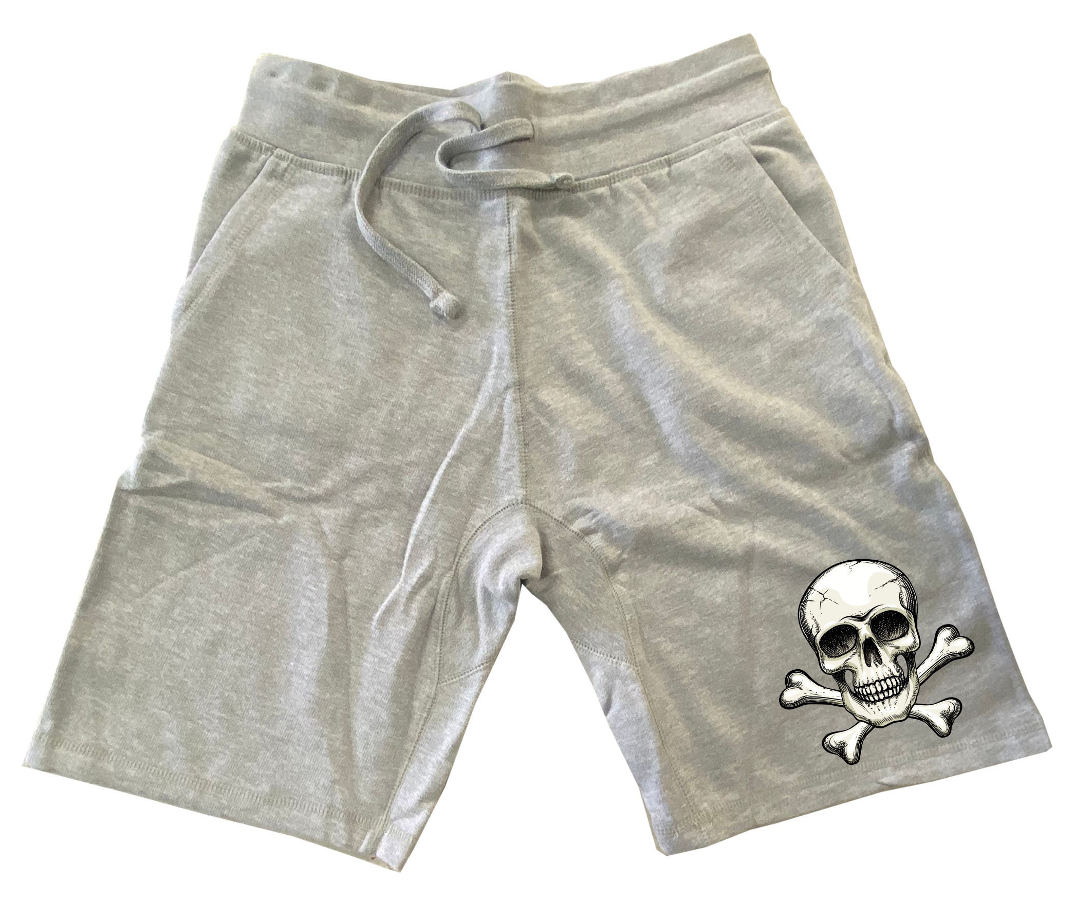 Men's Printed Skull Fleece Half Lounge Shorts Pants Etsy Canada