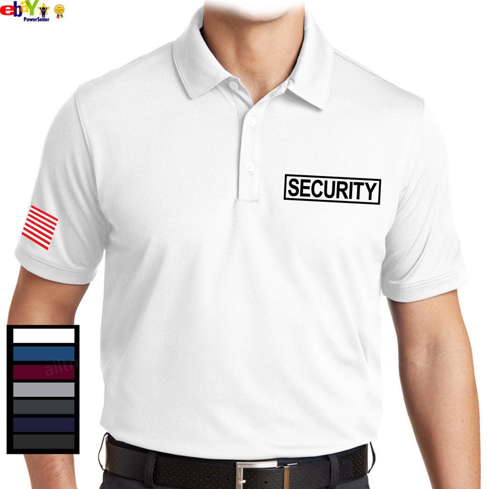 Mens Dry Fit Security Polo T-shirt 