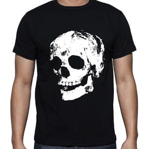 Human Skull T-shirt - Etsy