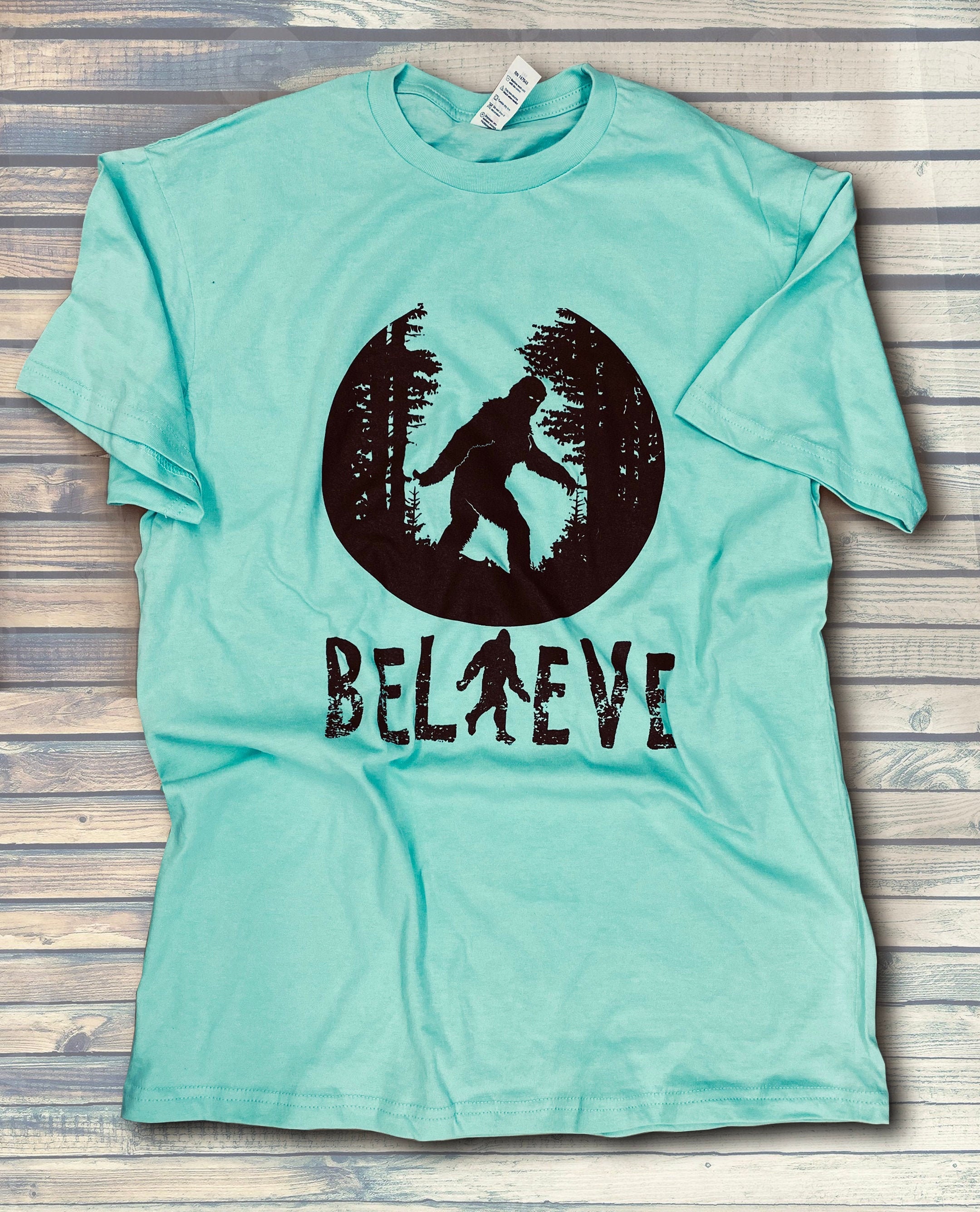 bigfoot believe t shirt