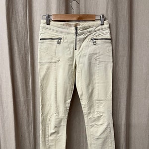 Versus Versace Vintage Cream Trouser Pants Made in Italy Size Small