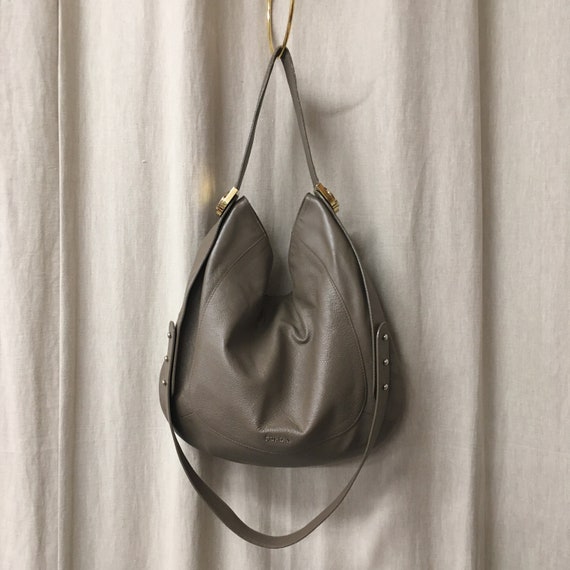 Furla Large Luna Shoulder Leather Hobo Bag