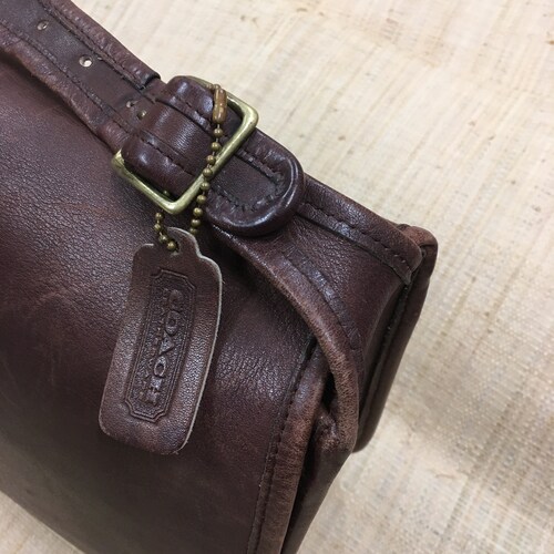 Vintage Coach NYC Classic Shoulder shops Pouch Brown Leather bag