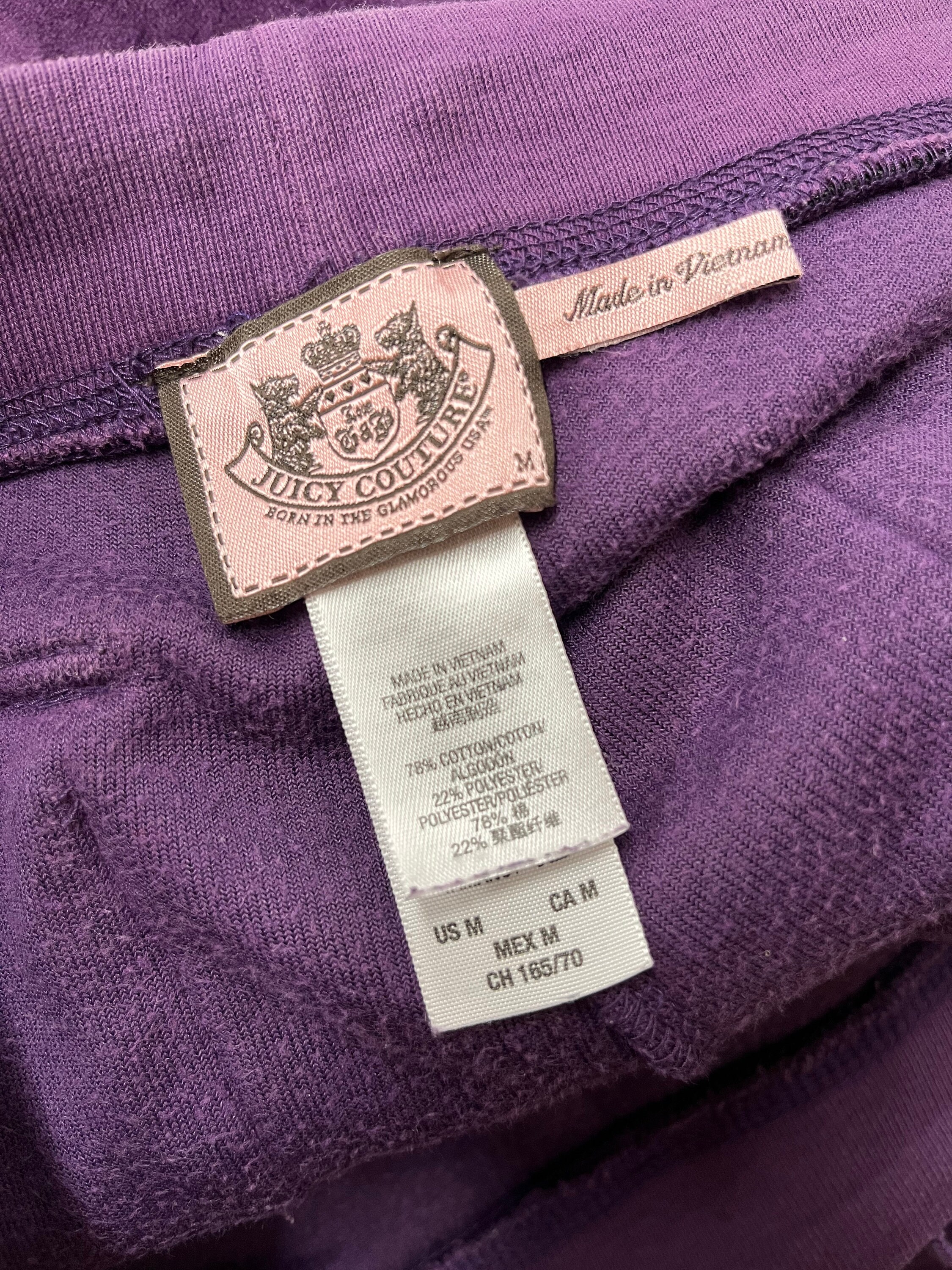 Juicy Couture Purple Velour Wide Leg 