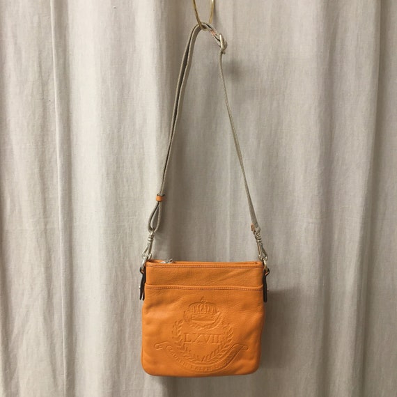 Ralph lauren orange handbag clearance