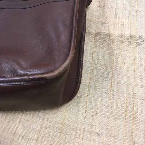 Vintage Coach NYC Classic Shoulder shops Pouch Brown Leather bag