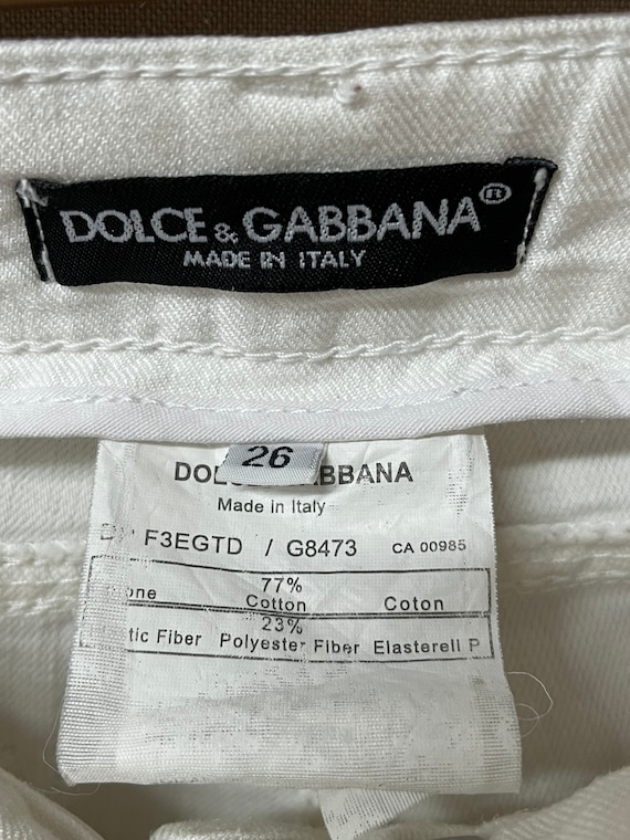 Dolce & Gabbana Women's Collection Pearl White Pants Size