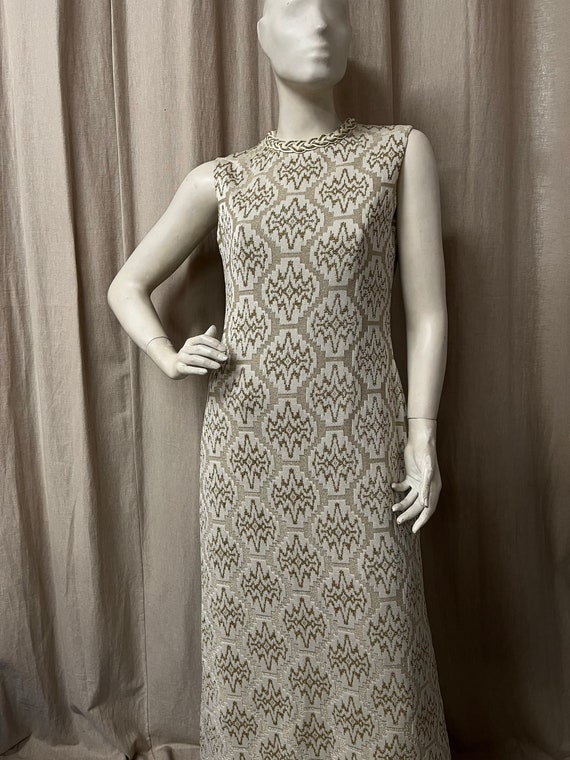 Incredible 1960s Balmain Les Tricots Geometric Gold Knit Dress Size Medium - Etsy Incredible 1960s Balmain Les Tricots Geometric Gold Knit Dress Size Medium - Etsy