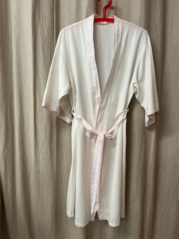 YSL Yves Saint Laurent Vintage Logo Robe Thin Cot… - image 2