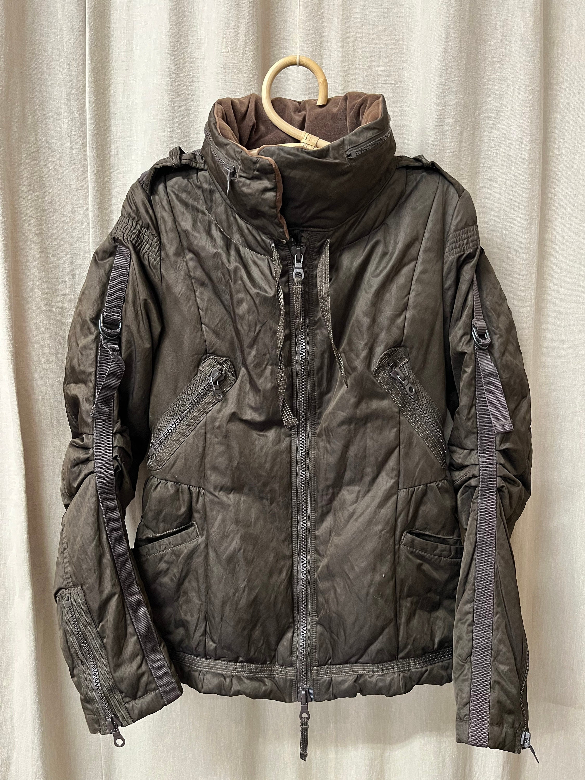 MARITHE FRANCOIS GIRBAUD シルバーメタリックジャケット MARITHE FRANCOIS GIRBAUD シルバーメタリックジャケット