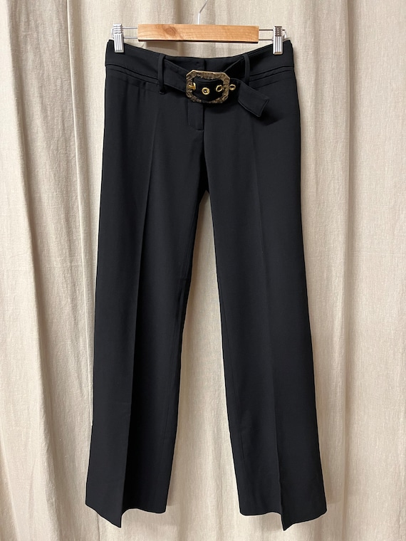 Dolce & Gabbana Vintage Virgin Wool Blend Black Trousers
