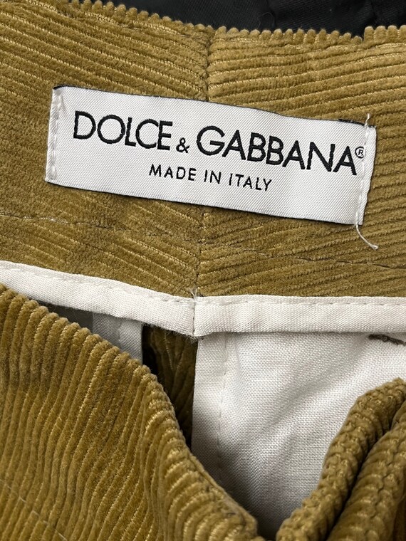Buy Dolce & Gabbana Vintage Corduroy Pants Trousers Size Medium 