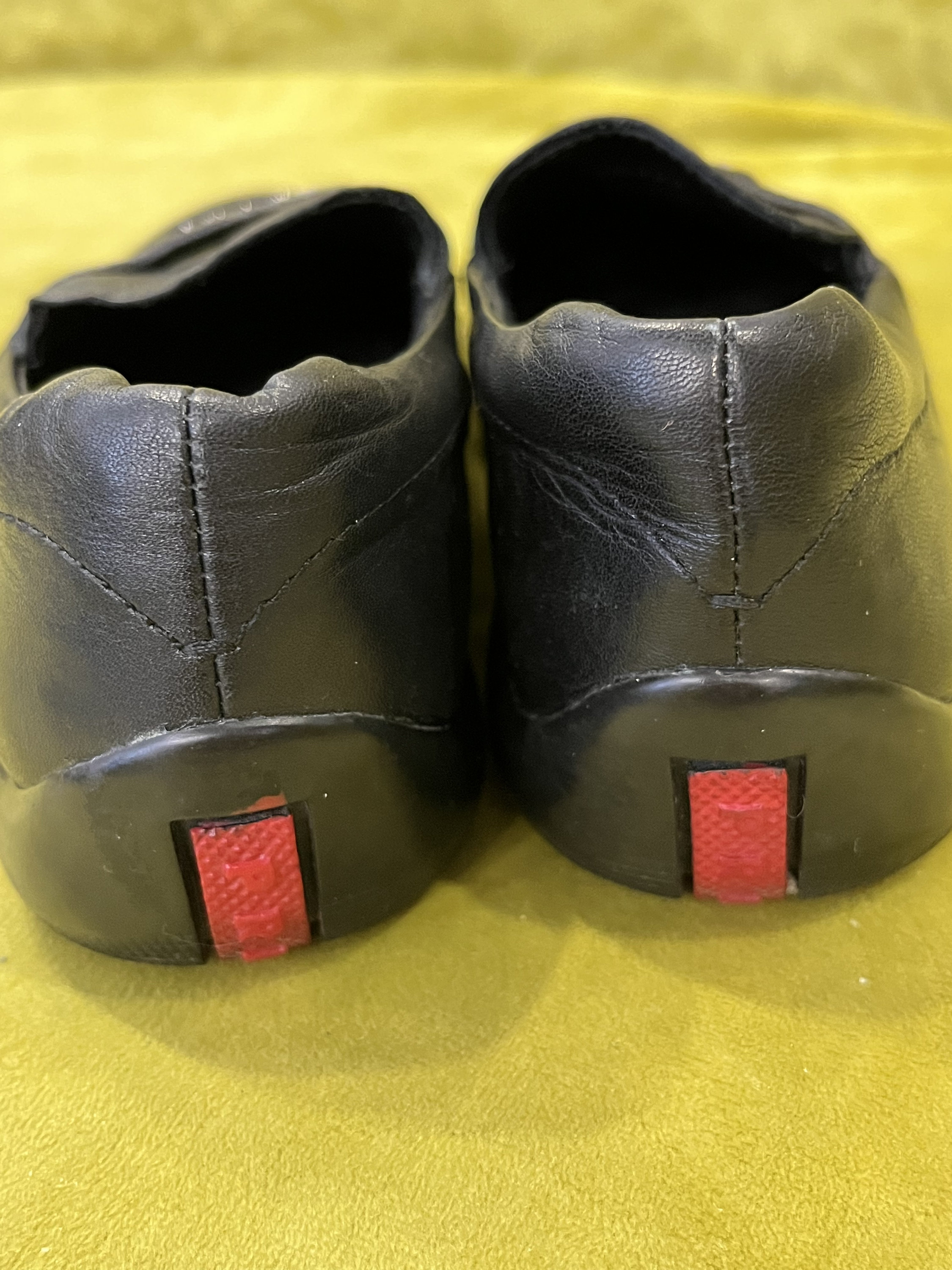Prada red stripe shoes sale
