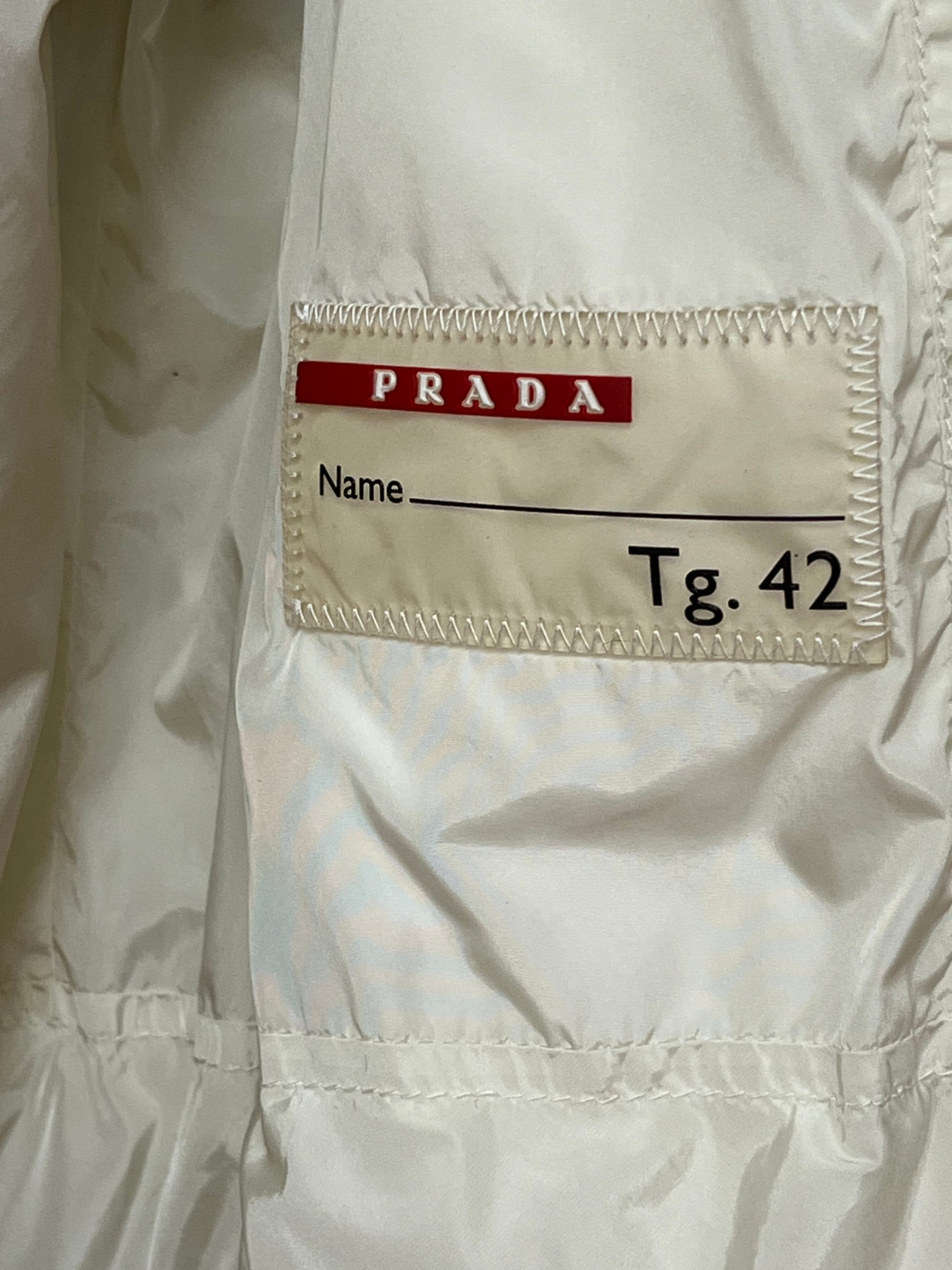 PRADA Ecru White Puffer Down Jacket Size Medium - Etsy Canada