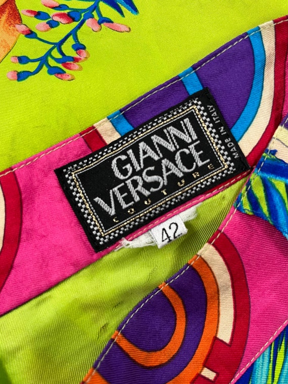 Rare Atelier Gianni Versace "Miami Florida" Print… - image 7