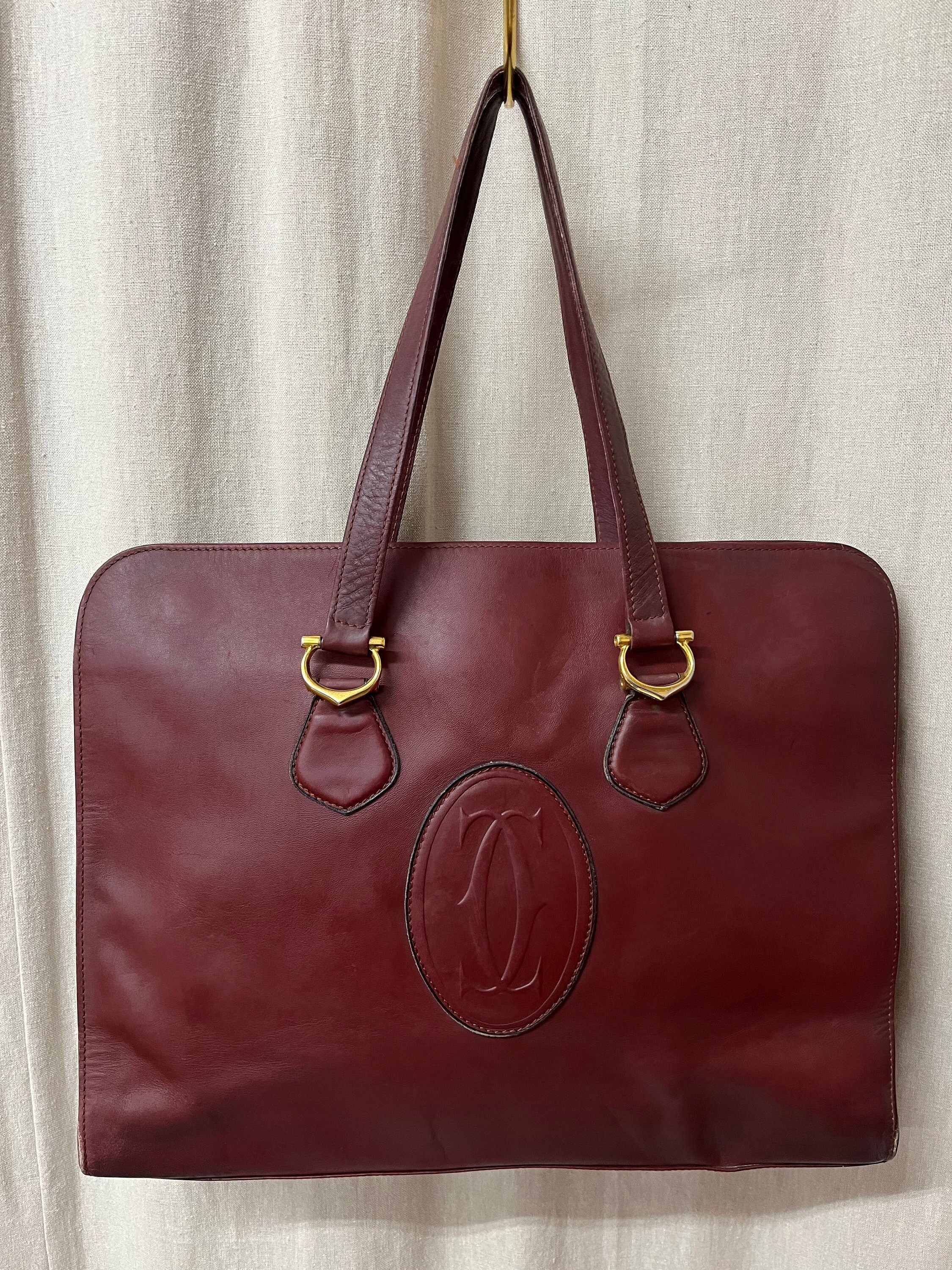 格安ショップ Cartier バーガンディ トートバッグ 【公式通販】