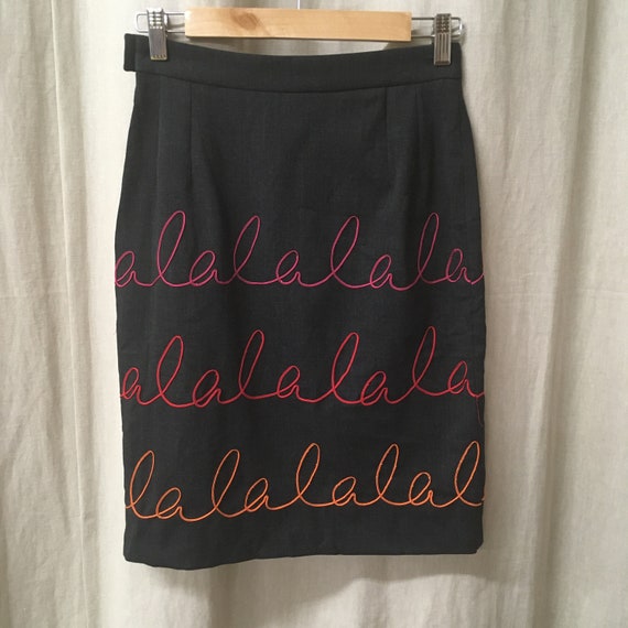 J.J.Garella Vintage French Beautiful Grey skirt by