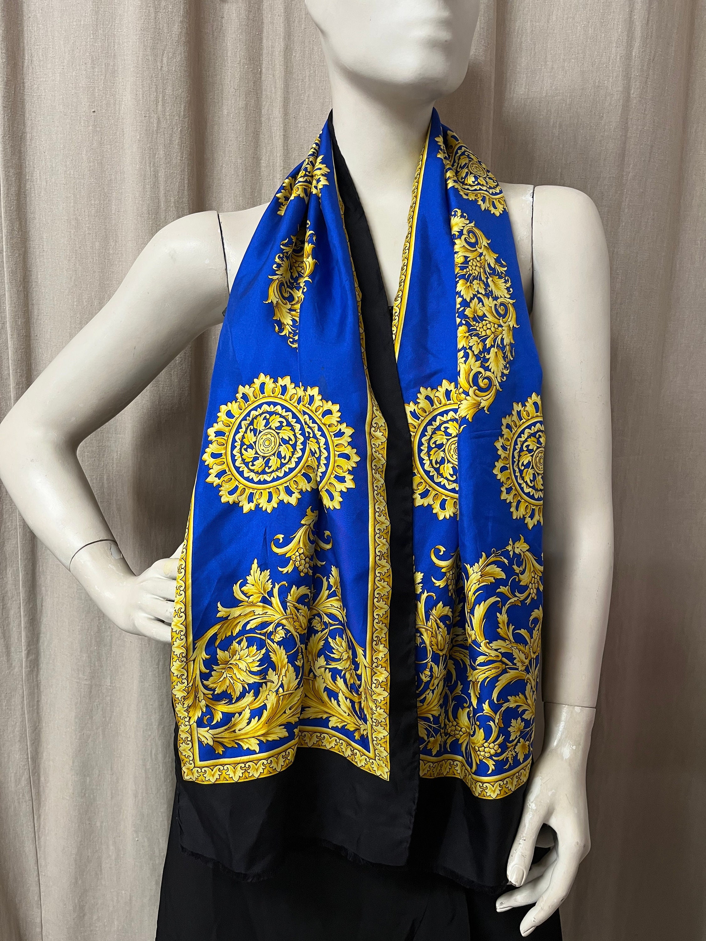 ATELIER VERSACE　Versace　スカーフ　silk scarf ATELIER VERSACE silk scarf – lallasshop : consciously curated