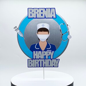 HEALTH CARE Cake Topper - NURSE - Party Pick -