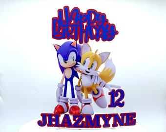 SONIC Cake Topper - Birthday -
