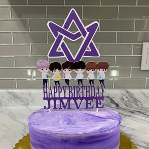 Personalized ASTRO Boys CAKE TOPPER - Kpop - Birthday -