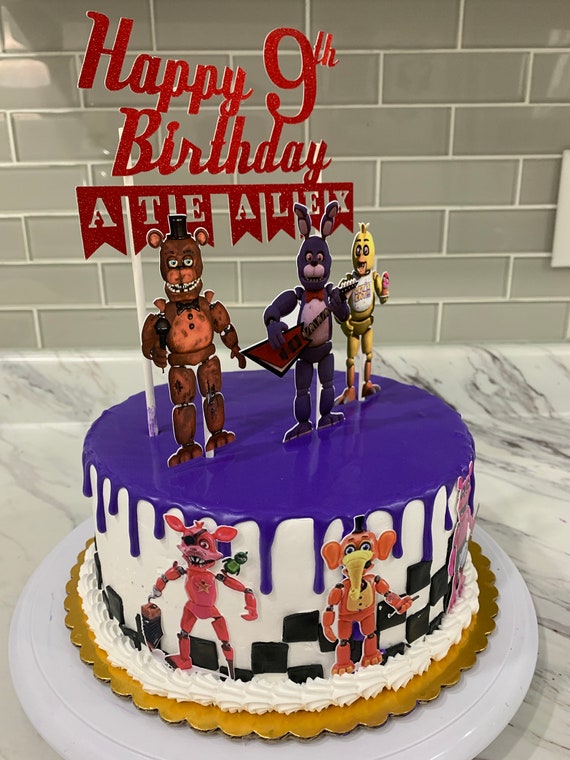 Five Nights at Freddy's 7 Edible Birthday Cake Topper