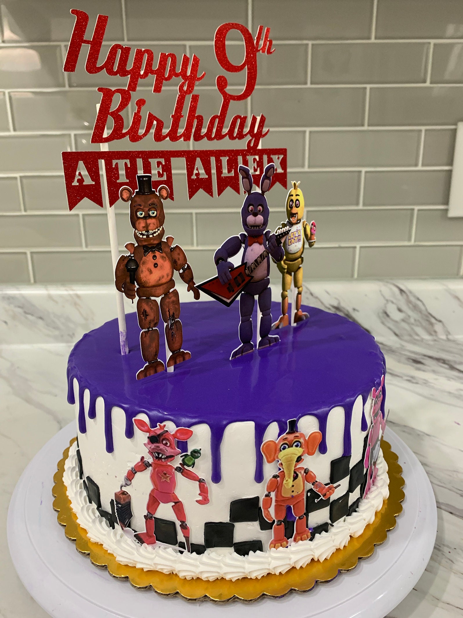 Five Nights at Freddy's Cake  Fnaf cake, Fnaf cakes birthdays, Boy birthday  cake