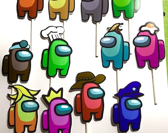 Among Us Cupcake Topper - Etsy