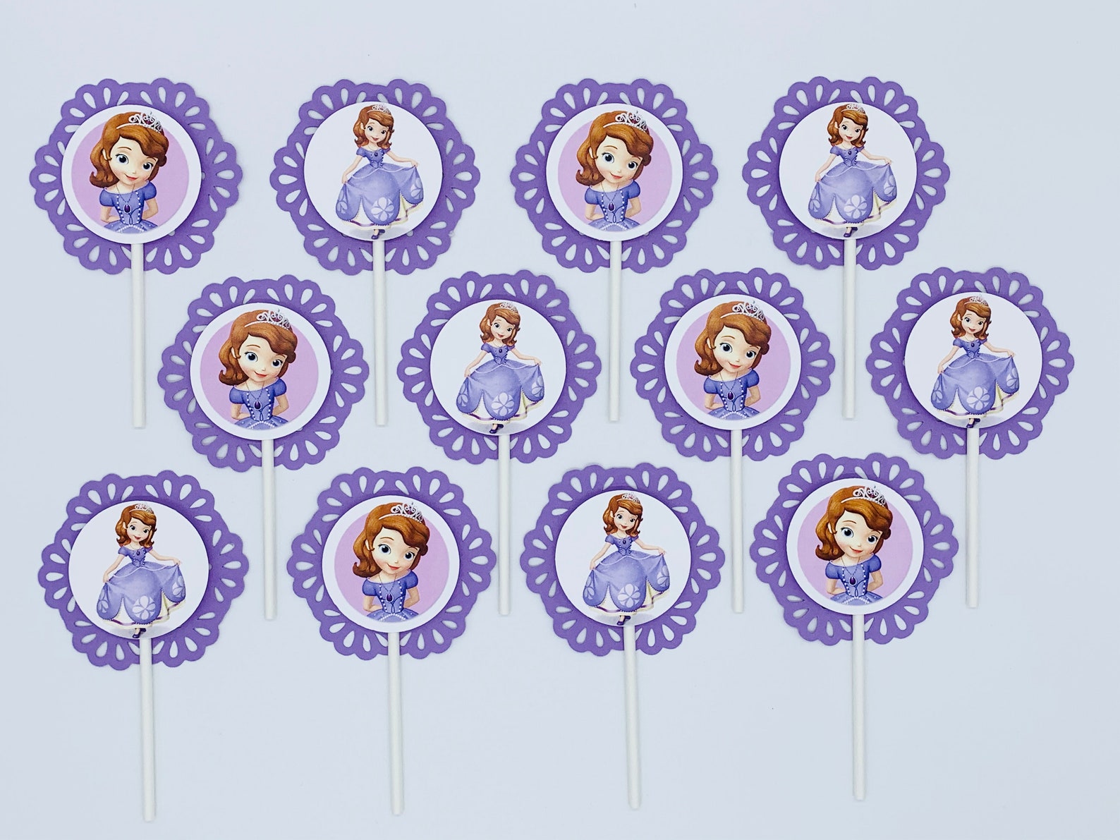 SOFIA the FIRST Cupcake Topper Party Picks Disney Princess | Etsy