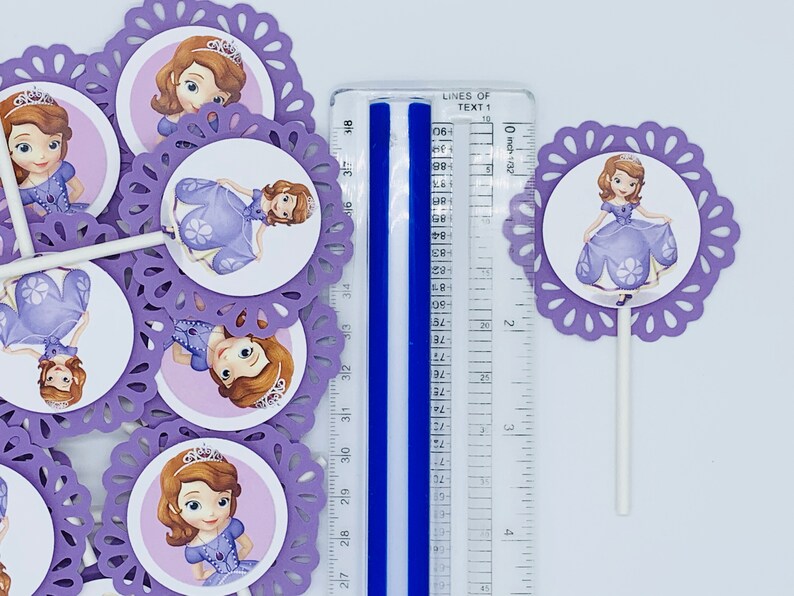 SOFIA the FIRST Cupcake Topper Party Picks Disney Princess - Etsy