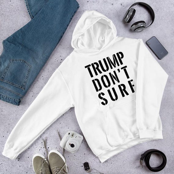 Anti Trump TDS logo Hooded Sweatshirt