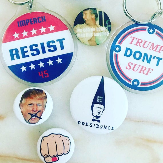 Campaign Buttons keychain