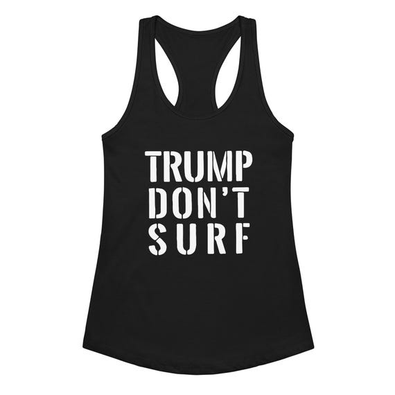 Anti Trump Women’s fitted racerback tank top