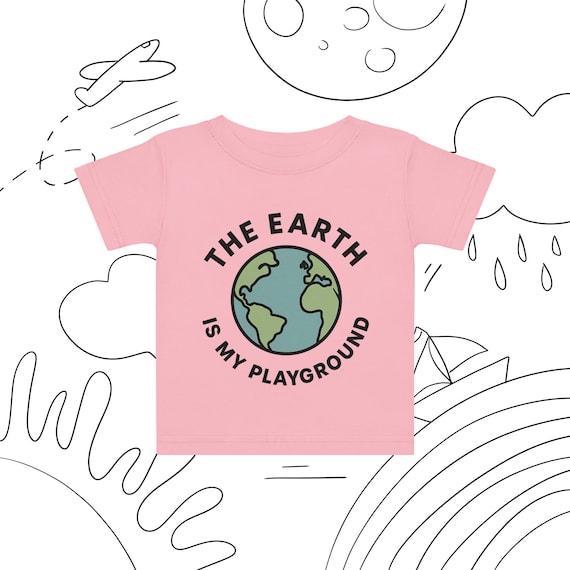 The Earth is my Playground Baby jersey t-shirt